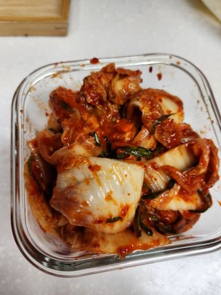 셰프애찬 알배기 겉절이 김치 1kg — 5점을 준 리뷰어가 2022년 9월 올린 사용 사진