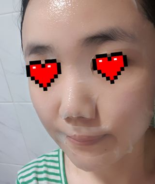 닥터마시멜로 닥터마스멜로 마블러스 아쿠아 클리닉 마스크 — 4점을 준 리뷰어가 2021년 7월 올린 사용 사진