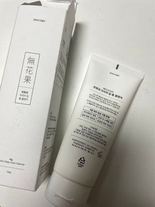[베러오리진] 무화과 크리미 딥 폼 클렌저/피부 노폐물 & 미세먼지 99 세정 인증 민감성 피부 무자극 인증 — 5점을 준 리뷰어가 2021년 11월 올린 사용 사진