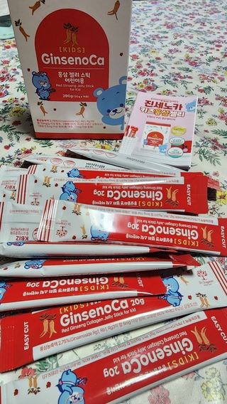 (주)닥터오레고닌 진세노카 키즈 홍삼젤리스틱 — 5점을 준 리뷰어가 2023년 8월 올린 사용 사진