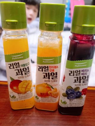 [풀무원] 리얼 과일  저지방 드레싱 240g 3종 — 5점을 준 리뷰어가 2021년 2월 올린 사용 사진