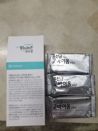 프리마인 유산균 국가지정연구소 선정, 살아있는 생유산균 200억 마리의 힘. 유산균n굿바이옴플러스 — 5점을 준 리뷰어가 2021년 9월 올린 사용 사진