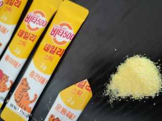 광동제약 [광동] 비타500데일리스틱 70포X2개 + 뚱랑이엽서 + 쇼핑백 증정 — 5점을 준 리뷰어가 2022년 11월 올린 사용 사진