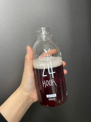 클린24시간 1BOX(5포) + 전용보틀(500ml) — 5점을 준 리뷰어가 2022년 10월 올린 사용 사진