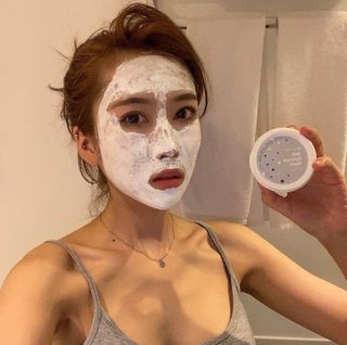 리더스코스메틱 리더스 밀크 스폰지 마스크 — 5점을 준 리뷰어가 2021년 9월 올린 사용 사진