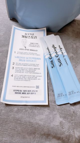 실크가글 실크단백질 함유 구강청결제 11ml 50포 — 5점을 준 리뷰어가 2021년 9월 올린 사용 사진
