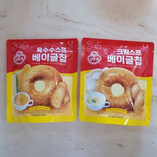 딜라이트 프로젝트 오뚜기스프 베이글칩 2종 — 5점을 준 리뷰어가 2021년 8월 올린 사용 사진