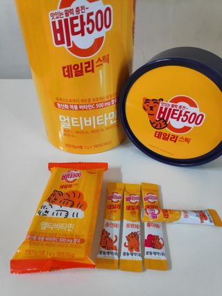 광동생활건강 프리 [광동] VB와 VC를 함유한 멀티 비타민 비타 500 데일리 스틱 180포 — 5점을 준 리뷰어가 2022년 6월 올린 사용 사진