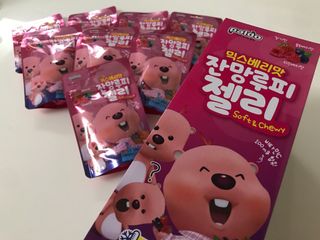[팔도] 잔망루피젤리 믹스베리맛 42g 8개 — 5점을 준 리뷰어가 2022년 1월 올린 사용 사진