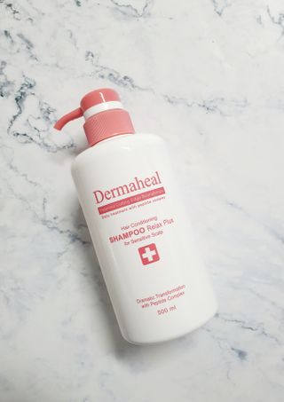 더마힐 헤어 컨디셔닝 샴푸 릴렉스 500ml — 5점을 준 리뷰어가 2021년 3월 올린 사용 사진