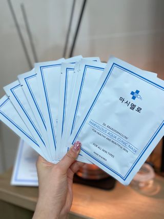 닥터마시멜로 닥터마스멜로 마블러스 아쿠아 클리닉 마스크 — 4.5점을 준 리뷰어가 2021년 3월 올린 사용 사진