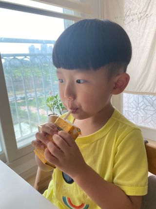 메디웰 페디아드링크 미니 바나나맛 — 5점을 준 리뷰어가 2022년 8월 올린 사용 사진