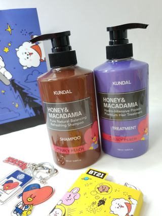 쿤달 [KUNDAL 공식] 프리미엄 헤어 케어 스페셜 세트 샴푸 500ml &amp; 트리트먼트 500ml — 5점을 준 리뷰어가 2021년 3월 올린 사용 사진