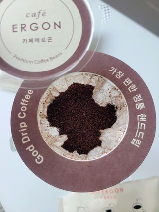 카페에르곤 바리스타 핸드 드립백커피 대용량 15g / 지중해오후 2시 — 5점을 준 리뷰어가 2021년 11월 올린 사용 사진
