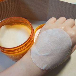 제주인디 비타민 C 반짝 점보 패드 — 5점을 준 리뷰어가 2023년 9월 올린 사용 사진