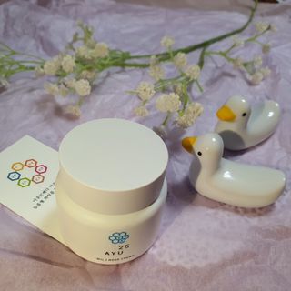 AYU25[아유트웬티파이브]다마스크로즈워터 베이스 천연 수분 촉촉 크림 — 5점을 준 리뷰어가 2021년 4월 올린 사용 사진