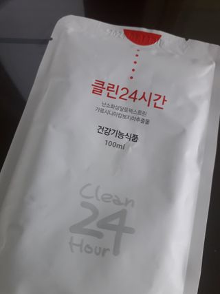 클린24시간 1BOX(5포) + 전용보틀(500ml) — 4.5점을 준 리뷰어가 2022년 9월 올린 사용 사진