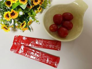 레드닥터 대추방울토마토 + 본생강 망고맛 스틱형 젤리 — 5점을 준 리뷰어가 2022년 12월 올린 사용 사진