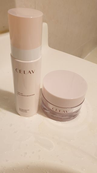 프리마인 바르기만 하면 철벽 스킨케어+24시간 마스크팩 효과. 셀라브 리제너레이팅 시스템 부스터+크림 세트 — 5점을 준 리뷰어가 2023년 6월 올린 사용 사진