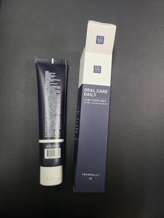 코코몰리 오랄케어 데일리 맛있게 건강한 반려동물 안심치약 — 5점을 준 리뷰어가 2021년 3월 올린 사용 사진