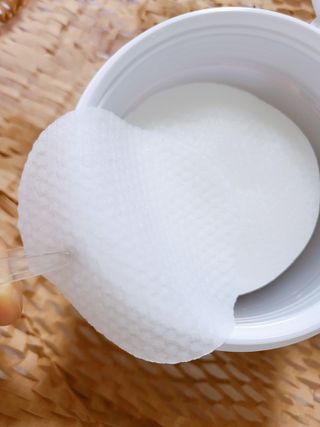 산다화 비타민씨 화이트닝 토너 패드 — 4점을 준 리뷰어가 2023년 9월 올린 사용 사진