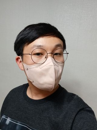 애니가드 셋업메베마스크 (대형 4컬러 + 중형 4컬러) — 5점을 준 리뷰어가 2022년 3월 올린 사용 사진