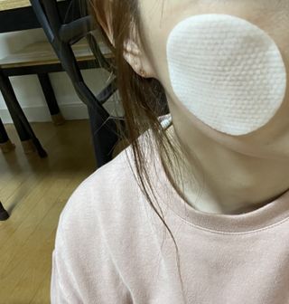 산다화 비타민씨 화이트닝 토너 패드 — 5점을 준 리뷰어가 2023년 5월 올린 사용 사진