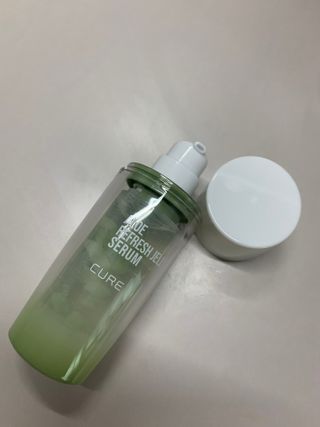 김정문알로에 큐어 큐어 알로에 리프레쉬 젤리 세럼, 큐어 알로에 하이드로 젤리 크림 — 5점을 준 리뷰어가 2021년 3월 올린 사용 사진