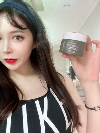 [NEW_버진팜스 푸딩수딩] 투명 푸딩젤이 선사하는 빠른 진정과 깨끗한 피부결 정돈 — 3.5점을 준 리뷰어가 2021년 9월 올린 사용 사진