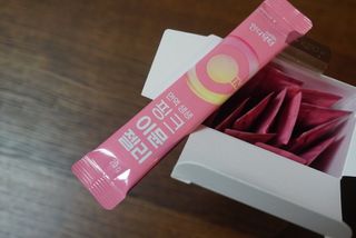 [인디닥터] 면역 생생 핑크 이뮨 젤리 — 5점을 준 리뷰어가 2022년 3월 올린 사용 사진