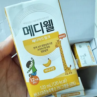 메디웰 페디아드링크 미니 바나나맛 — 5점을 준 리뷰어가 2022년 8월 올린 사용 사진
