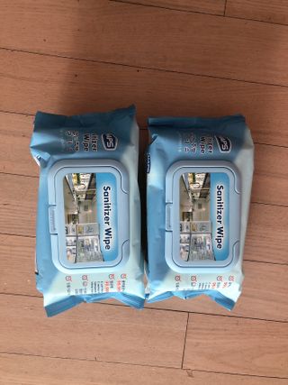 햅스 세균없는 주방 대형 2팩, HAPS sanitizer wipe — 5점을 준 리뷰어가 2022년 2월 올린 사용 사진