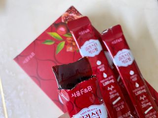 서울에프엔비 콜라스틴 3종 뷰티젤리스틱 45입 [ABC핏 15입 /  석류핏 15입 / 청스피루리나 15입] — 5점을 준 리뷰어가 2021년 7월 올린 사용 사진