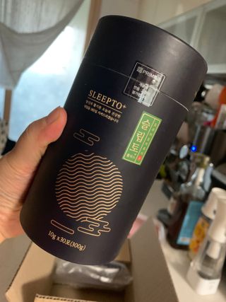 프리마인 자체 기업부설 연구소에서 찾아낸 건강한 수면의 비밀.  슬립토 플러스 30포 — 5점을 준 리뷰어가 2021년 11월 올린 사용 사진