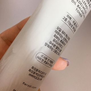플레라디 에델바이스 오일 밸런싱 토너 — 5점을 준 리뷰어가 2021년 6월 올린 사용 사진