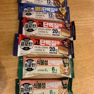 이지프로틴바 3종x각 2ea (고단백질바, 멀티단백질바, 식물성단백질바) — 5점을 준 리뷰어가 2024년 3월 올린 사용 사진