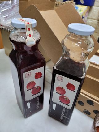 [바이윙클] 페르시아 유기농 석류 착즙주스 750ml 2병 + 선물박스 세트 — 5점을 준 리뷰어가 2022년 3월 올린 사용 사진