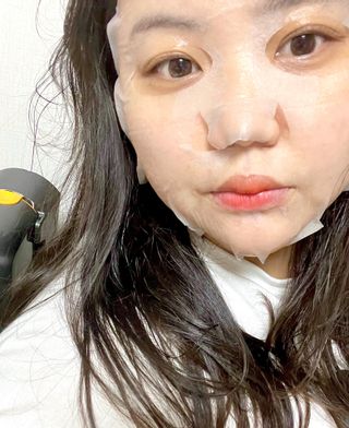 에이스노 레스큐 이미디에이트 수딩 시트마스크 — 5점을 준 리뷰어가 2021년 10월 올린 사용 사진