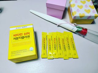 자연에온 경남제약 비타민 쉬머 저분자콜라겐 20g x 30포 — 5점을 준 리뷰어가 2021년 12월 올린 사용 사진