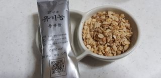 씨알푸드 유기농 쌀 시리얼 390g + 갓 구운 유기농 발아통곡물 150g — 5점을 준 리뷰어가 2021년 12월 올린 사용 사진