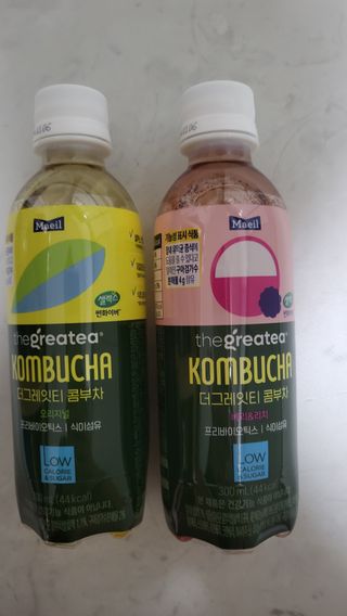 더그레잇티 콤부차 [매일유업] 더그레잇티 44kcal 콤부차 300ml *12개입 (오리지널 6개+베리리치 6개) — 5점을 준 리뷰어가 2023년 7월 올린 사용 사진