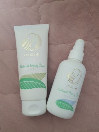 mom e 맘이 내추럴 베이비 케어 크림+바디오일 — 4점을 준 리뷰어가 2021년 1월 올린 사용 사진