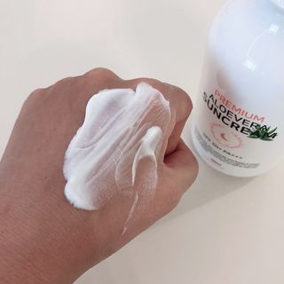 [닥터문] 프리미엄 알로에베라 선크림 500ml — 5점을 준 리뷰어가 2022년 6월 올린 사용 사진