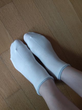 [사이즈가 있는 양말 필로이] 여자 스니커즈 발목 양말 5족 세트【 S, M, L, 】3가지 사이즈 — 5점을 준 리뷰어가 2022년 7월 올린 사용 사진