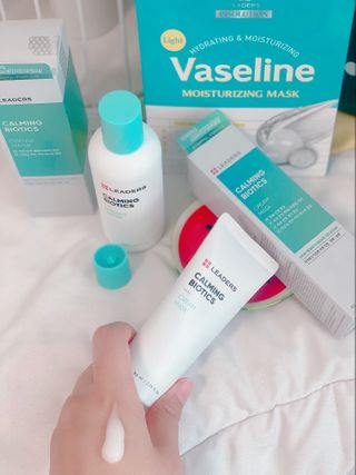 리더스코스메틱 리더스 카밍 바이오틱스 크림 마스크 — 5점을 준 리뷰어가 2021년 2월 올린 사용 사진
