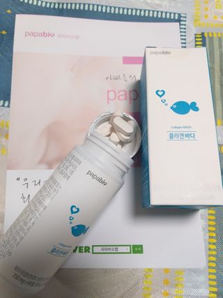 파파비오랩 승무원 콜라겐 콜라겐바다 — 4.5점을 준 리뷰어가 2021년 1월 올린 사용 사진