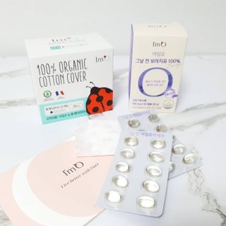 아임오 그날 전 보라지유 100퍼센트 + 아임오 유기농 순면 롱 팬티라이너 20P + 쿠폰북 — 5점을 준 리뷰어가 2021년 7월 올린 사용 사진