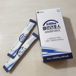 자연에온 아르긴포스 L-아르기닌 5555mg 스틱 15개입 1박스 — 4점을 준 리뷰어가 2021년 5월 올린 사용 사진