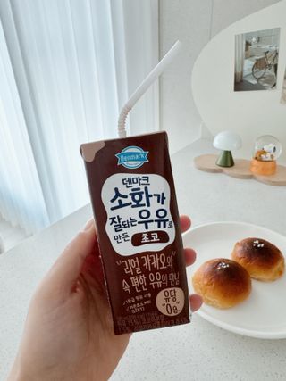 [구매평]덴마크 소화가 잘되는 우유로 만든 초코, 190ml, 24개 — 5점을 준 리뷰어가 2025년 2월 올린 사용 사진