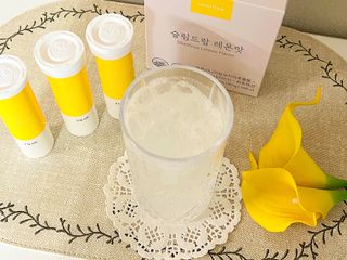 [슬림드랍 레몬맛] 건기식 다이어트 보조제 겸 비타민 — 5점을 준 리뷰어가 2022년 1월 올린 사용 사진